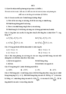Bài tập ôn tập + Đề kiểm tra Vật Lí 12 Cánh diều theo chương