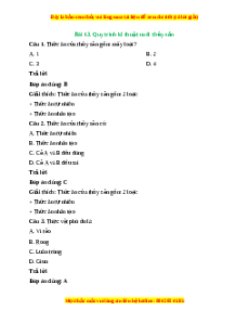 Trắc nghiệm Công nghệ 7 Bài 13 Chân trời sáng tạo: Quy trình kĩ thuật nuôi thuỷ sản