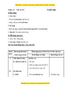 Giáo án Bài 157 Toán lớp 5: Luyện tập (Trang 165)