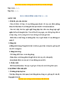 Giáo án Con đường làng Tiếng việt 2 Chân trời sáng tạo
