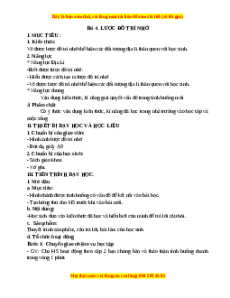 Giáo án Bài 4 Địa lí 6 Chân trời sáng tạo (2024): Lược đồ trí nhớ