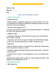 Giáo án Ôn tập chung Toán lớp 4 Cánh diều