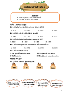 Bài tập cuối tuần Toán lớp 3 Chân trời sáng tạo Học kì 2 Phiên bản 2