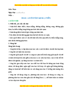 Giáo án Luyện tập chung (trang 110) Toán lớp 2 Kết nối tri thức