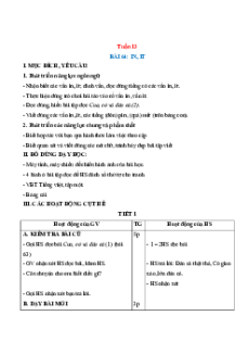 Giáo án Tuần 13 Tiếng Việt lớp 1 Cánh diều