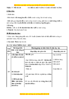 Giáo án Bài 24 Toán lớp 5: Đề-ca-mét vuông. Héc-tô-mét-vuông