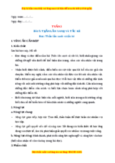 Giáo án Tuần 3 Tiếng Việt lớp 4 Kết nối tri thức