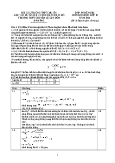 Đề thi HSG Hóa học 10 Trường THPT Chuyên Lê Quý Đôn - Đà Nẵng