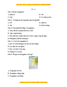 Đề thi cuối kì 2 Công nghệ 6 Chân trời sáng tạo (Đề 1)