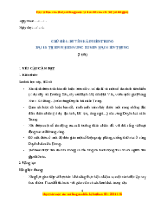 Giáo án Bài 15 Lịch sử & Địa lí lớp 4 Kết nối tri thức: Thiên nhiên vùng Duyên hải miền Trung