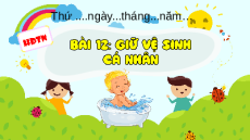 Giáo án Powerpoint Bài 12 HĐTN  lớp 1 Kết nối tri thức: Giữ vệ sinh cá nhân