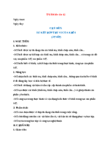 Giáo án Sự kết hợp thú vị của khối Mĩ thuật 2 Kết nối tri thức