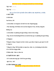 Giáo án Ôn tập chủ đề cộng đồng địa phương TNXH lớp 2 Chân trời sáng tạo