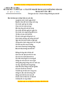 Đề Tốt nghiệp Ngữ Văn 2024 theo đề tham khảo (Đề 2)