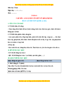 Giáo án Luyện tập chung Toán lớp 1 Kết nối tri thức