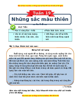 Bài tập cuối tuần Tiếng việt lớp 3 Tuần 19 Kết nối tri thức (có lời giải)