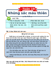 Bài tập cuối tuần Tiếng việt lớp 3 Tuần 19 Kết nối tri thức (có lời giải)