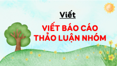 Giáo án Powerpoint Viết: Viết báo cáo thảo luận nhóm Tiếng việt lớp 4 Cánh diều