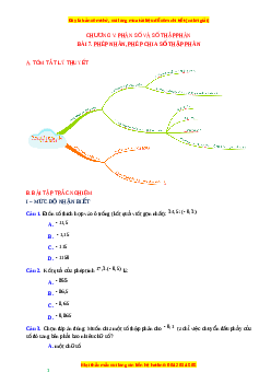 Chuyên đề Phép nhân, phép chia số thập phân Toán 6 Cánh diều