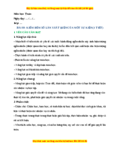 Giáo án Kiểm đếm số lần xuất hiện của một sự kiên Toán lớp 4 Cánh diều