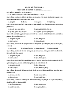 Câu hỏi ôn tập + Đề kiểm tra KTPL 11 Chủ đề 2 (chung cho ba sách)