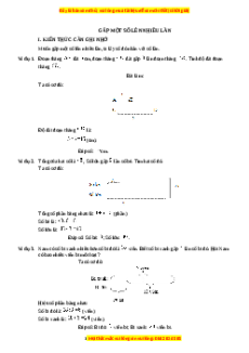 Chuyên đề Gấp một số lên nhiều lần Toán lớp 3 nâng cao Kết nối tri thức