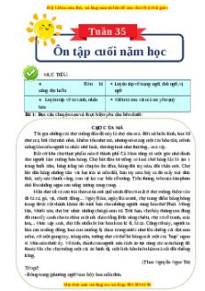 Bài tập cuối tuần Tiếng Việt 4 Tuần 35 Chân trời sáng tạo (có lời giải)