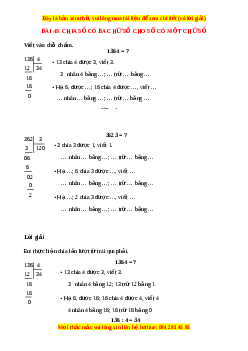 VBT Toán lớp 3 Bài 49 (Chân trời sáng tạo): Chia số có ba chữ số cho số một chữ số