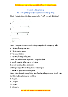 Trắc nghiệm Động lượng và định luật bảo toàn động lượng Vật lí 10 Cánh diều