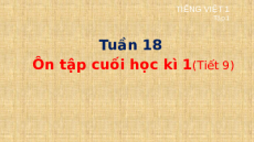 Giáo án Powerpoint Ôn tập cuối học kì 1 (Tiết 9) Tiếng việt lớp 1 Cánh diều