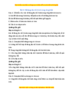 Trắc nghiệm Tin học 7 Bài 8 Chân trời sáng tạo: Sử dụng địa chỉ ô tính trong công thức