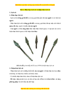 Lý thuyết Lịch sử 10 Chân trời sáng tạo (cả năm)