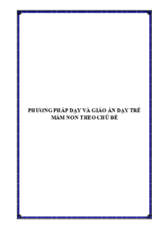 (Ôn thi Viên chức Mầm non) Giáo án theo từng độ tuổi