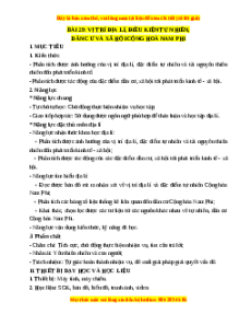 Giáo án Bài 29 Địa lí 11 Chân trời sáng tạo (2024): Vị trí địa lí, điều kiện tự nhiên, dân cư và xã hội Cộng hòa Nam Phi