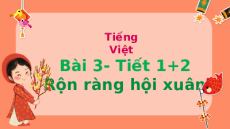 Giáo án Powerpoint Bài 3: Rộn ràng hội xuân Tiếng việt lớp 3 Chân trời sáng tạo