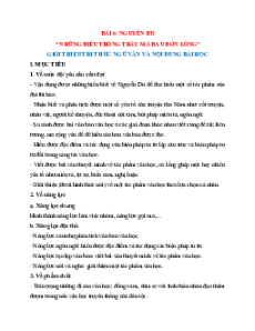 Giáo án Ngữ văn 11 Học kì 2 Kết nối tri thức