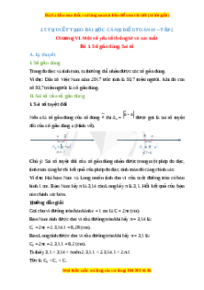 Lý thuyết Bài 1: Số gần đúng. Số sai Toán 10 Cánh diều