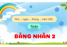 Giáo án powerpoint Bảng nhân 2 | Chân trời sáng tạo Toán lớp 2