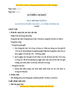 Giáo án Ngôi nhà thứ hai Tiếng việt 2 Cánh diều