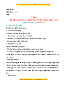 Giáo án Hình tứ giác Toán lớp 2 Cánh diều