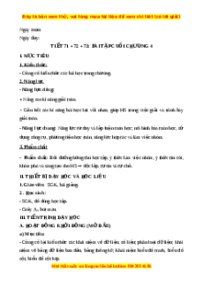 Giáo án Bài tập cuối chương 4 Toán 6 Chân trời sáng tạo