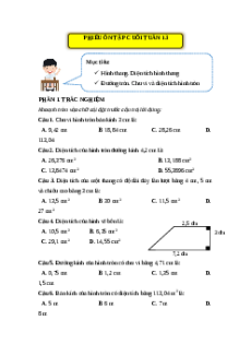 Bài tập cuối tuần Toán lớp 5 Kết nối tri thức Tuần 13