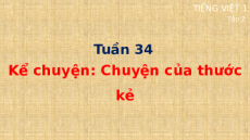 Giáo án Powerpoint Kể chuyện: Chuyện của thước kẻ Tiếng việt lớp 1 Cánh diều