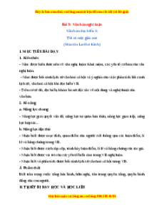 Giáo án Văn bản nghị luận (2024) Cánh diều