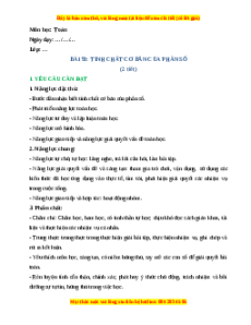 Giáo án Tính chất cơ bản của phân số Toán lớp 4 Cánh diều