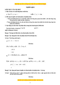 Chuyên đề Phép nhân Toán lớp 3 nâng cao Cánh diều
