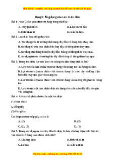 Trắc nghiệm Ứng dụng của nam châm điện Vật lí 9