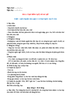Giáo án Bài 2: Thơ bốn chữ, năm chữ Cánh diều