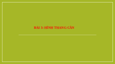 Giáo án Powerpoint Hình thang cân Toán 8 Cánh diều