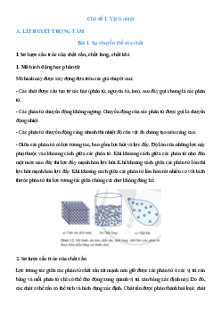Đề cương ôn tập Cuối kì 1 Vật lí 12 Cánh diều